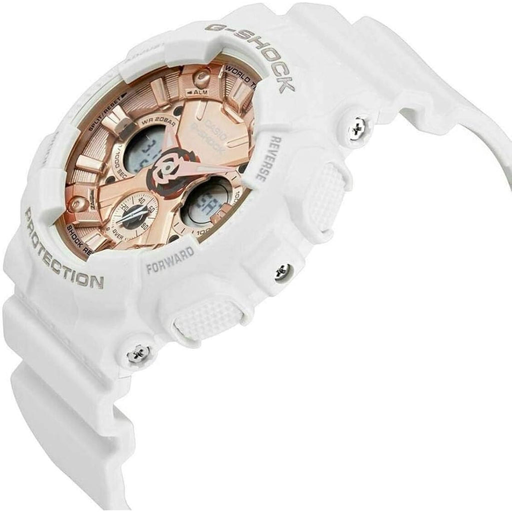 Casio Women'S Gms-S120Mf-7A2Cr G Shock Analog-Digital Display Quartz White Watch