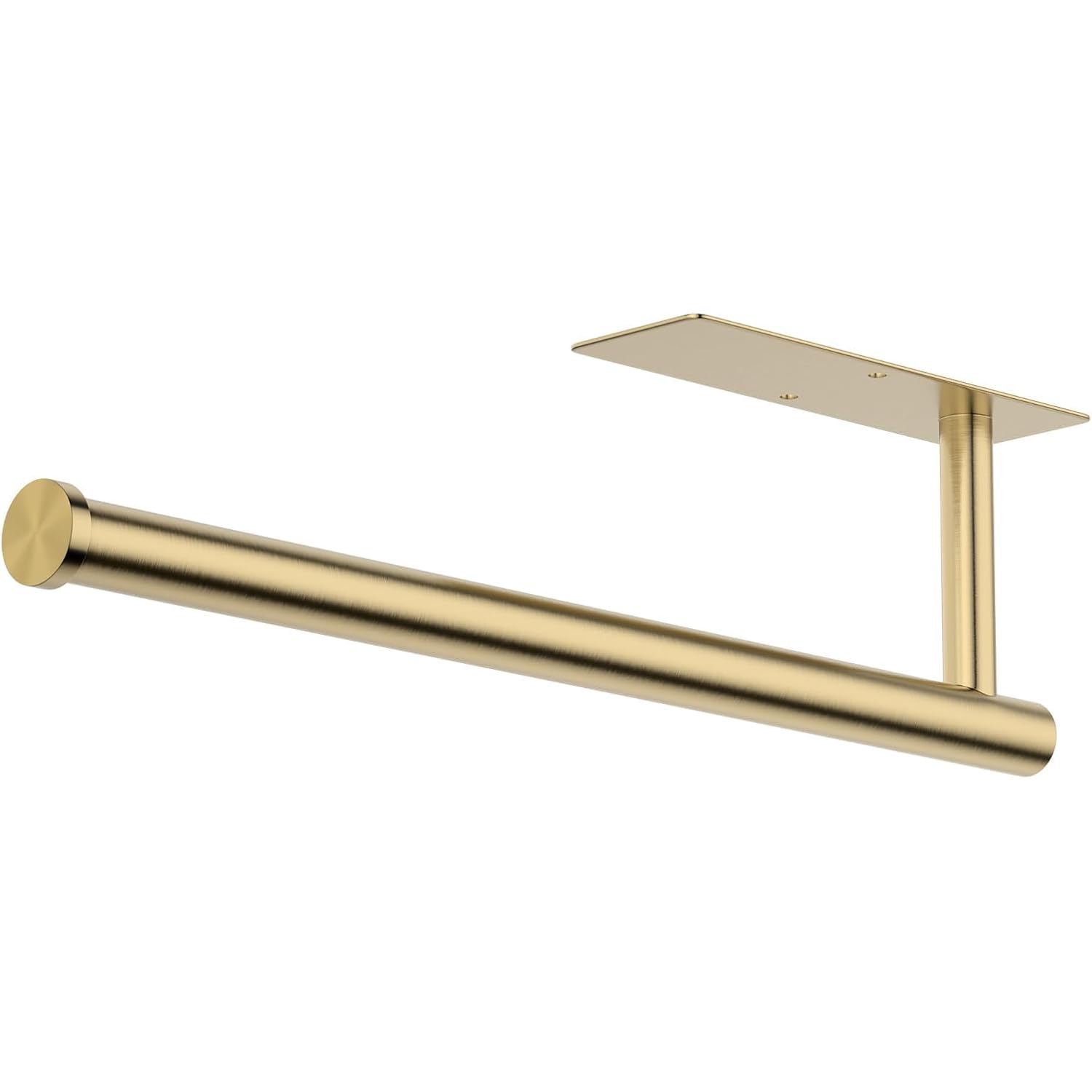 Paper Towel Holder Under Cabinet, Self-Adhesive,No Drilling, Stainless Steel, Wall-Mounted For Kitchen And Bathroom, Easy Install, Durable, Space-Saving, Ideal For Home, Rv (Gold, 1 Pack)