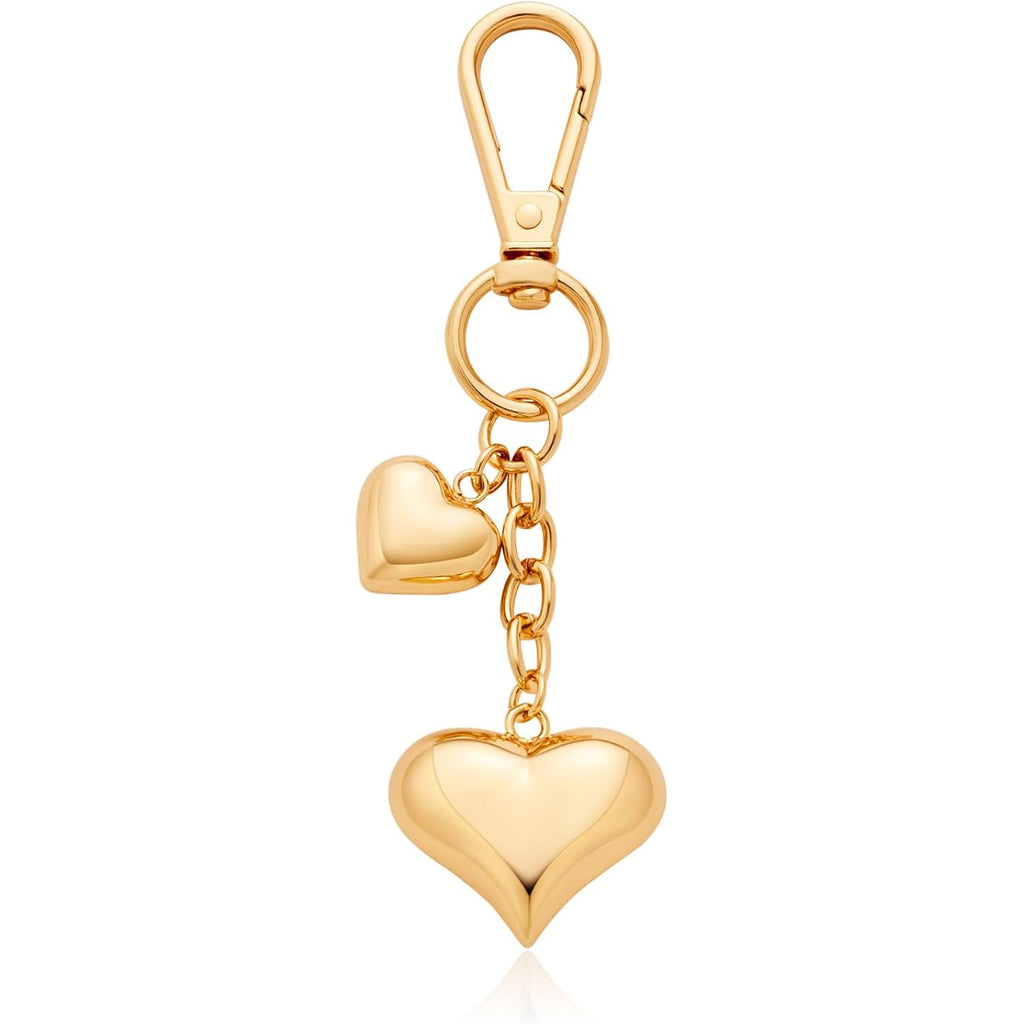 Heart KeyChain for Women Bagchain Gold Silver Fashion Keychains Accessories