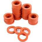 Garden Hose Washer Heavy Duty Rubber Washer, Fit All Standard 3/4" Garden Hose Fittings (40 Pieces)(Red)