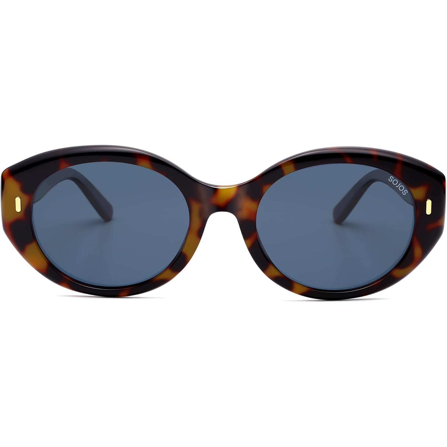 SOJOS Trendy Oval Polarized Sunglasses for Women Classic Round Retro UV Protection Shade SJ2675