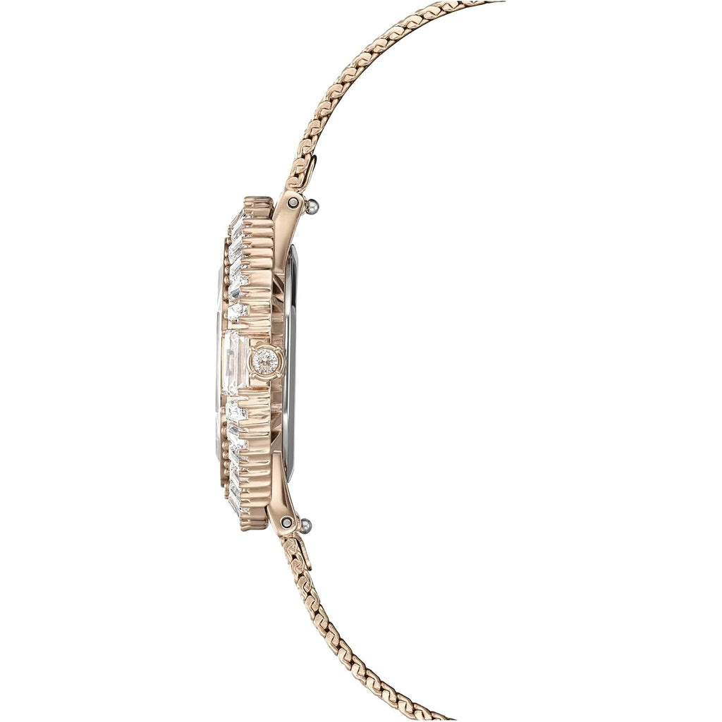 Swarovski Matrix Octagon Watch, Swiss Made, Clear Crystals, Gold-Tone, Stainless Steel Finishes
