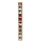 10-Shelf Hanging Shoe Shelf Organizer, Hanging Shoe Storage For Closet (Beige)