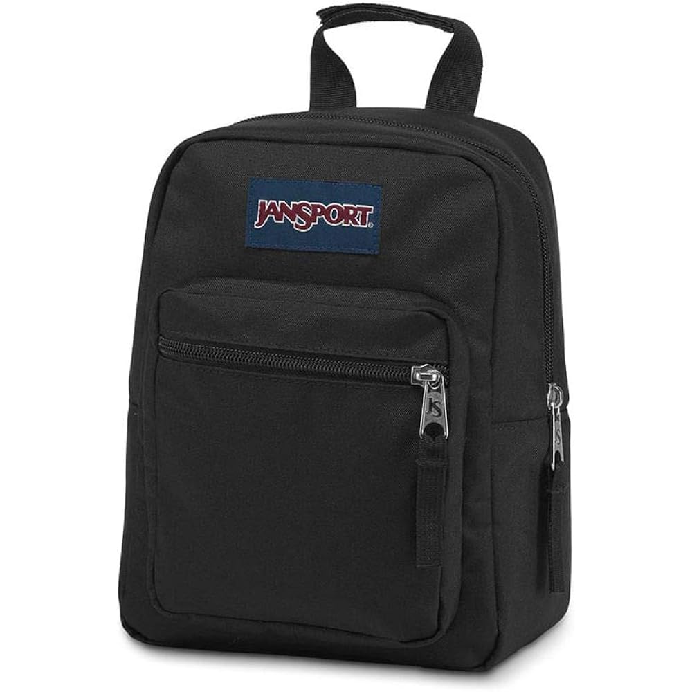 Jansport Big Break Insulated Lunch Bag - Small Soft-Sided Cooler Ideal For Class, Work, Or Meal Prep, Black