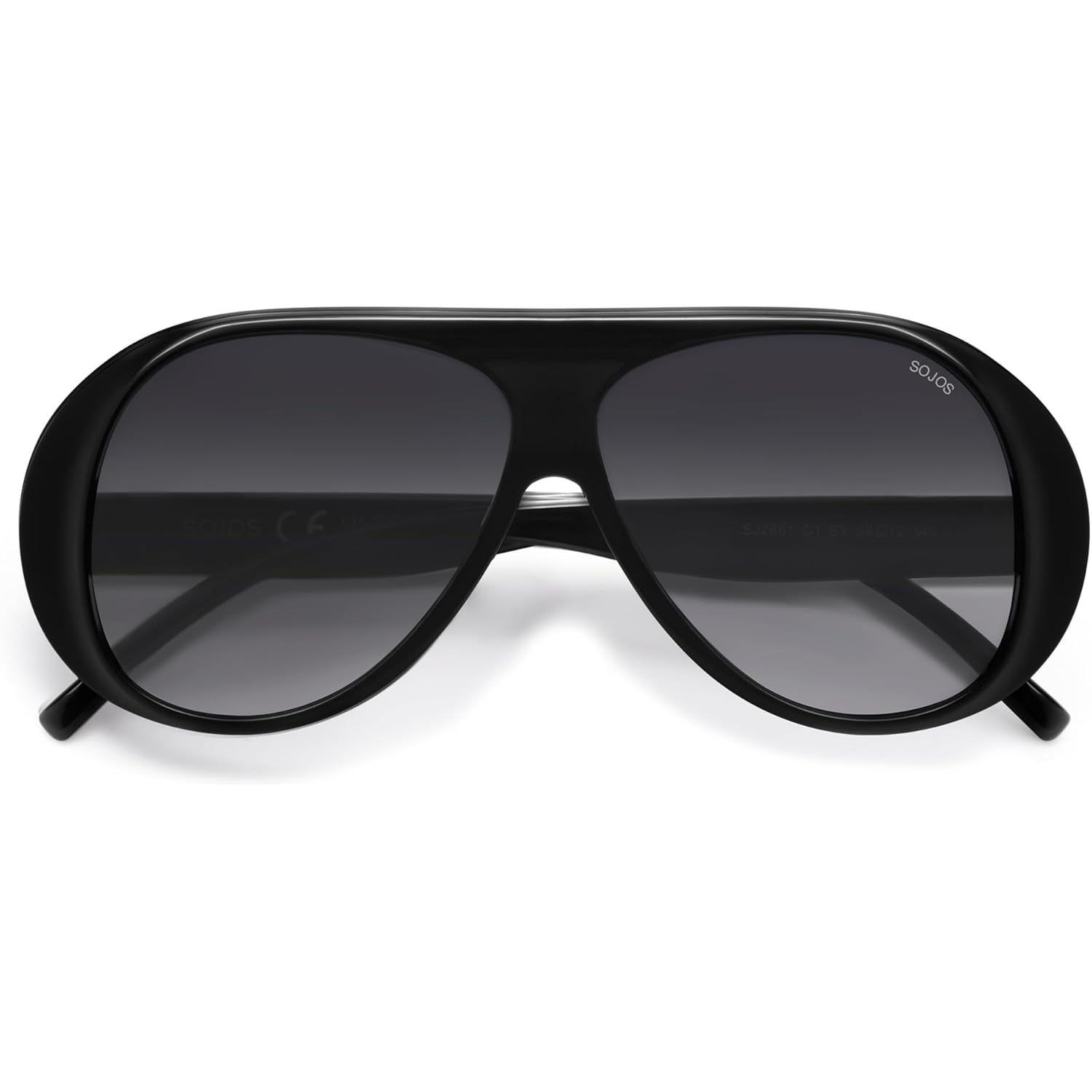 SOJOS Retro Polarized Oversized 90s Aviator Sunglasses Womens Men Trendy Vintage Square Shades SJ2661