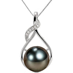 NONNYL Gifts for Women Wife-Tahitian-Black-Pearl-Necklace-Gift for Wife Wedding Birthday Anniversary Jewelry-Mom Girlfriend Her Mothers Day Gifts for Mom Women Valentines Christmas Day