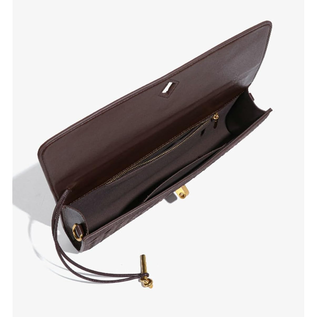 Trendy Woven Evening Clutch Purses Women Underarm Shoulder Handbag Cute Satchels Crossbody Purse Pu Leather Wallet