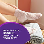 Amopé PediMask 20-Minute Foot Mask, Intensely Moisturizing Socks, Rejuvenates & Soothes, Self-Care, w/ Lavender Oil, Urea, a Blend of Moisturizers & Vitamin Complex for Long Lasting Hydration, 3 pair