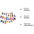 Flaglink International Marine Navy Signal Code Flag Set Of 40 Flags 8X12 Inches - Length 40 Fts - Nautical Maritime Boat Ship Vessel Nautical Theme Decoration For Patry
