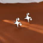 Sterling Silver Post Star Stud Earrings for Women Teen Girls Gifts Trendy Hypoallergenic Small Post Pierced Studs Earrings Jewelry