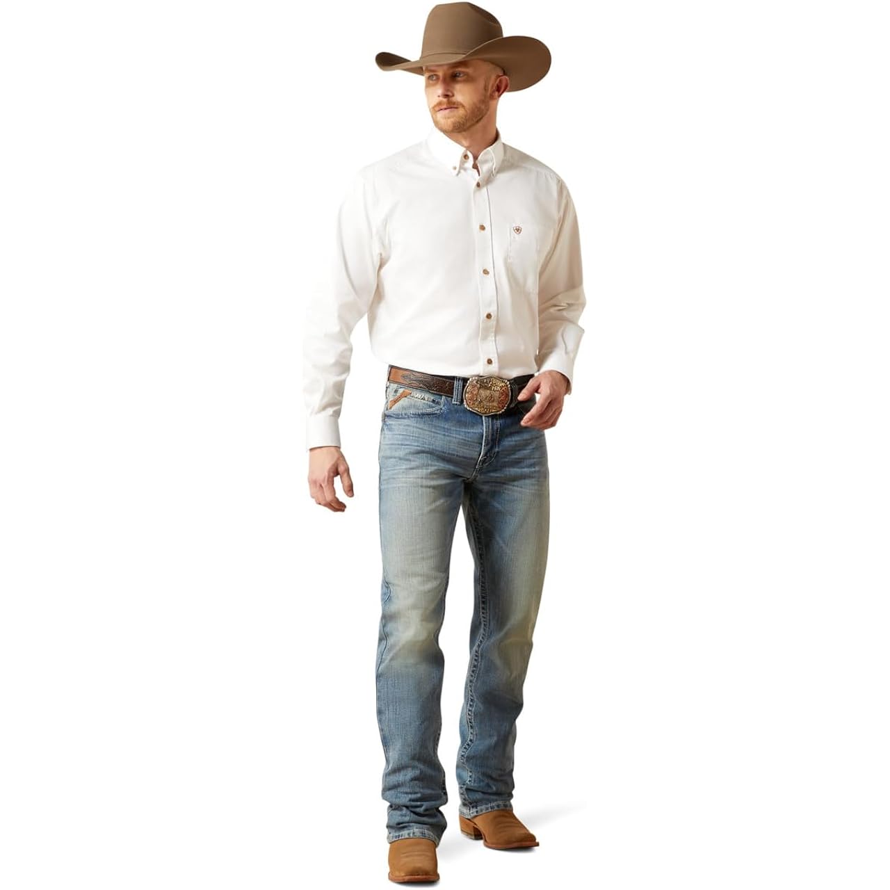 Ariat Men'S Solid Twill Classic Fit Shirt