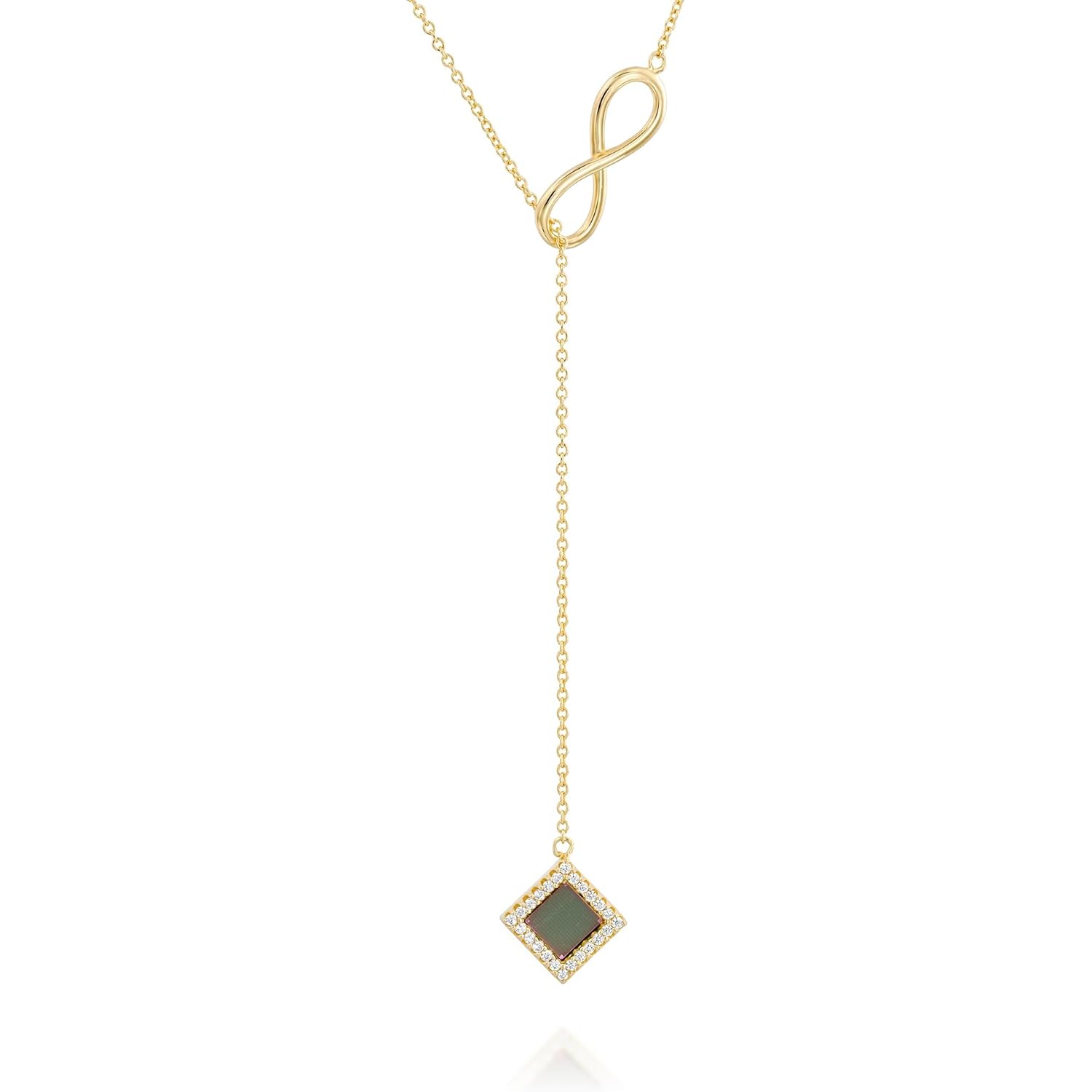 TANAOR Nano Bible Infinity Religious Lariat Necklace,16+2 in Adjustable – Mother’s Day Religious Jewelry for Mom, Religious Gifts for Mother Bible Necklace