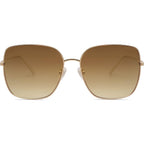 SOJOS Trendy Oversized Square Metal Frame Sunglasses for Women Men Retro Big Flat Lens UV Protection Sunglasses SJ1146