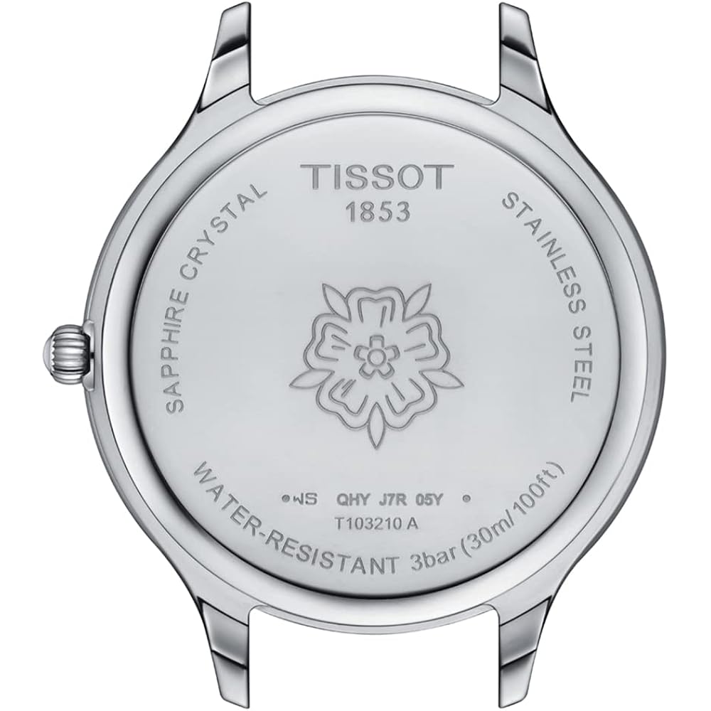 Tissot Womens Bella Ora 316L Stainless Steel Case Quartz Watch, Red, Leather, 16 (T1032101603100)