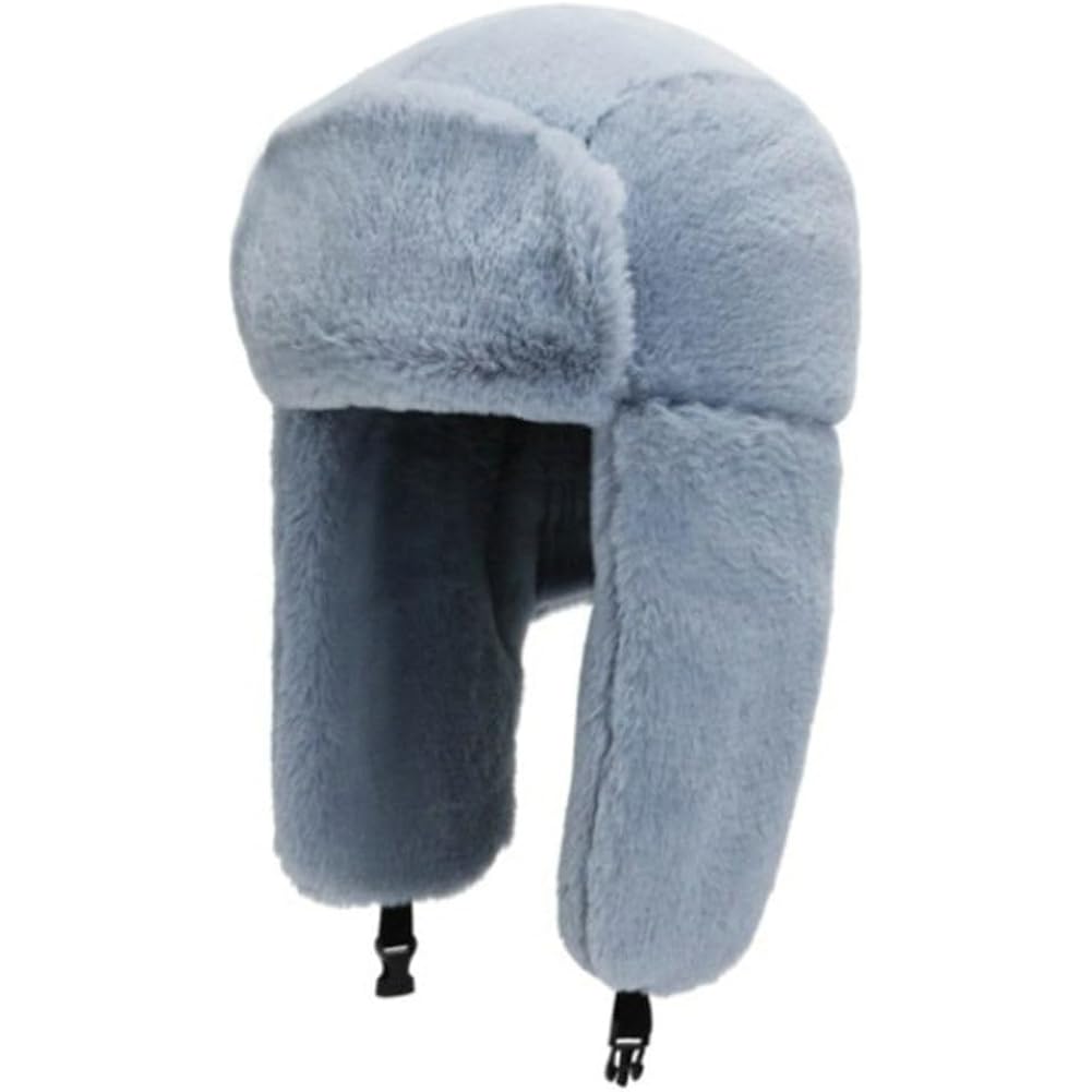 Warm Trapper Hats for Women Men Ushanka Hat Aviator Hat with Ear Flap Russian Hat for Cold Weather Winter Faux Fur Cap