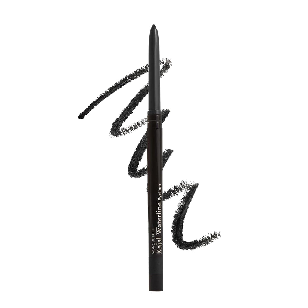 Vasanti Kajal Waterline Eyeliner (Intense Black) | Long-Lasting, Blendable Waterline Eye Liner | Smudge-Proof And Water-Resistant Eyeliner Pencil For Sensitive Eyes | Ophthalmologist Approved & Tested