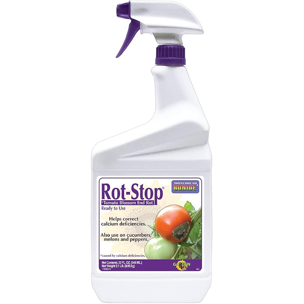 Bonide Rot-Stop Tomato Blossom End Rot, 32 Oz Ready-To-Use Spray | Garden Fertilizer For Calcium Deficiency In Plants