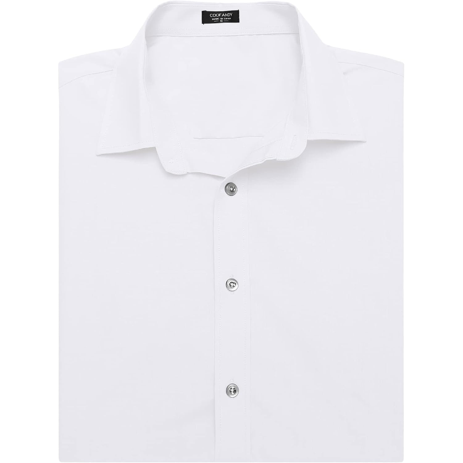 Coofandy Men'S Muscle Fit Dress Shirts Wrinkle-Free Short Sleeve Casual Button Down Shirt