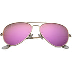 Polarized Aviator Sunglasses for Men Women, 100% UV Protection Classic Shades with Spring Hinge Bza013a