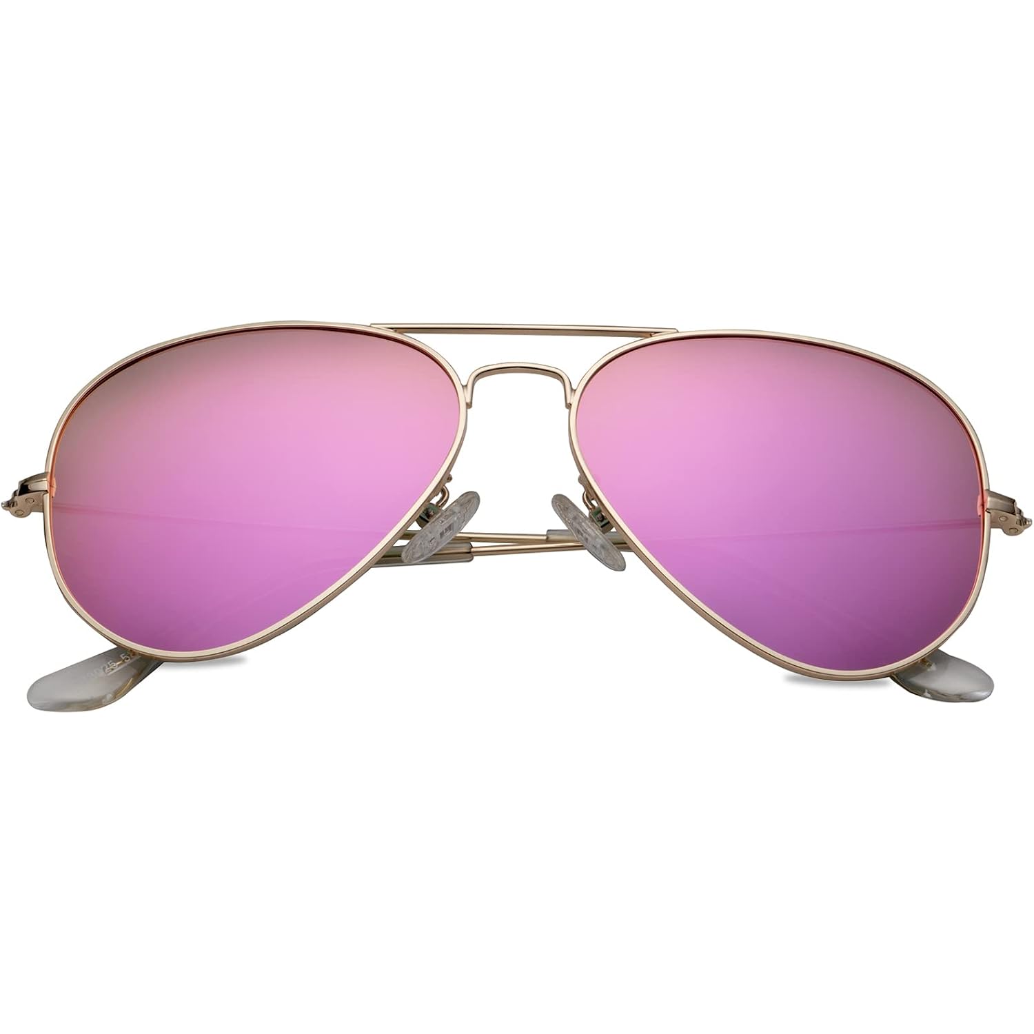 Polarized Aviator Sunglasses for Men Women, 100% UV Protection Classic Shades with Spring Hinge Bza013a