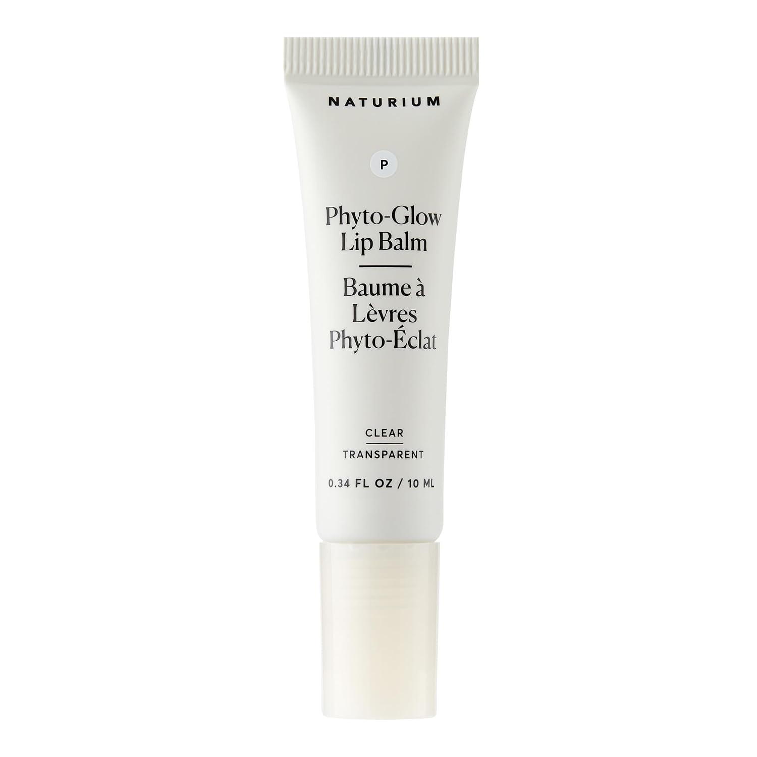 Naturium Phyto-Glow Lip Balm, Hydrating Lip Care With A Glossy Finish, 0.34 Oz Clear
