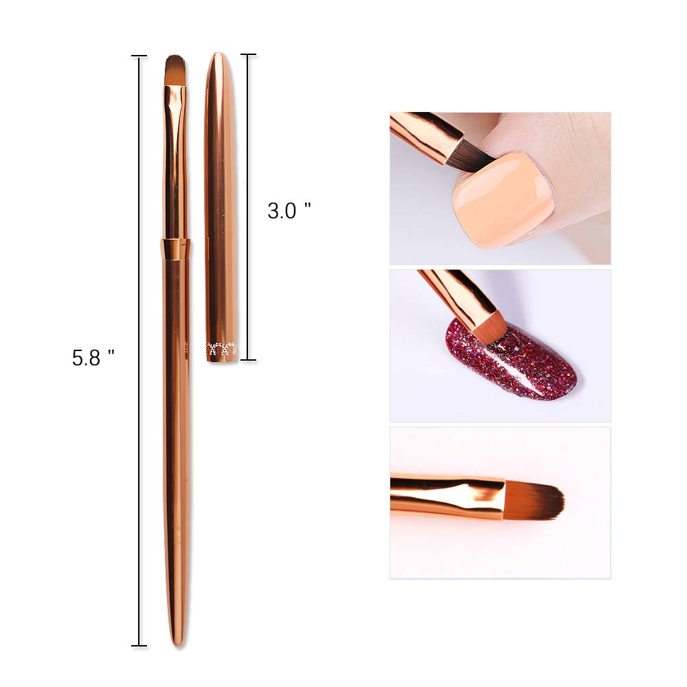1Pc Kolinsky Acrylic Nail Art Brush UV Gel Builder Nail Painting Pen Salon DIY Manicure Accessories