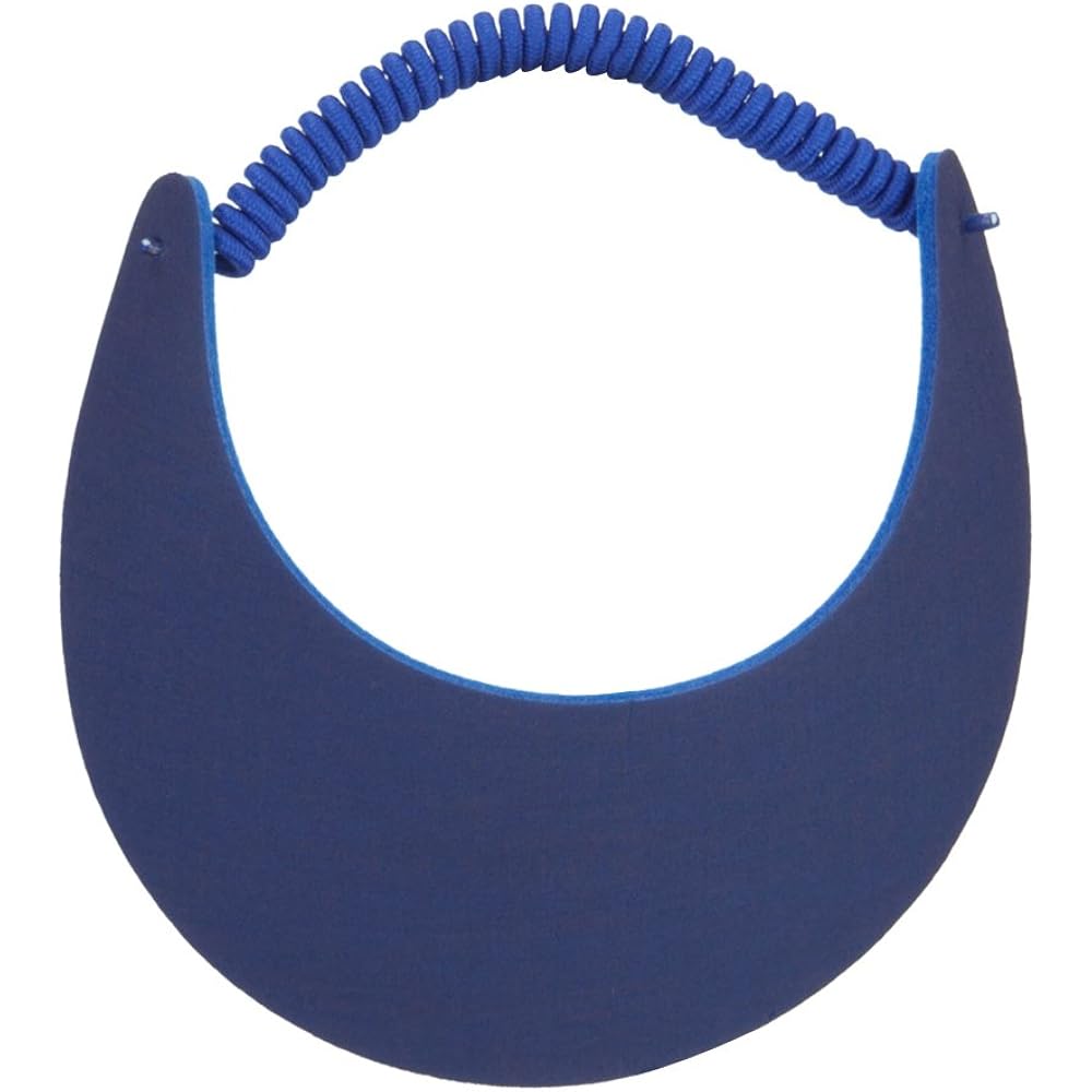 Otto Caps Fabric Foam Sun String Visor, Royal