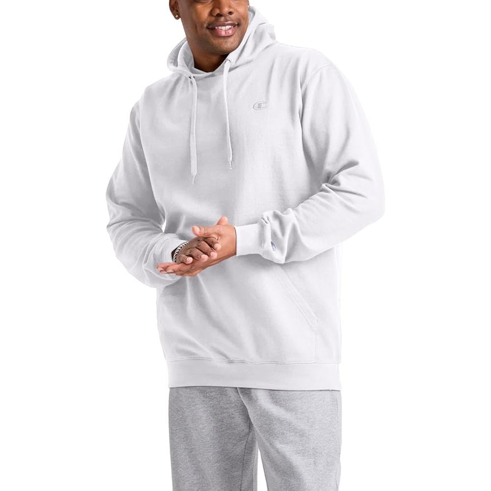 Champion Men'S Pullover Fleece Hoodie, Midweight, C Logo (Reg. Or Big & Tall)