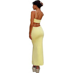 Vancol Women'S Cutout Backless Maxi Dress Sexy Sleeveless Tight Slip Spaghetti Strap Long Dresses