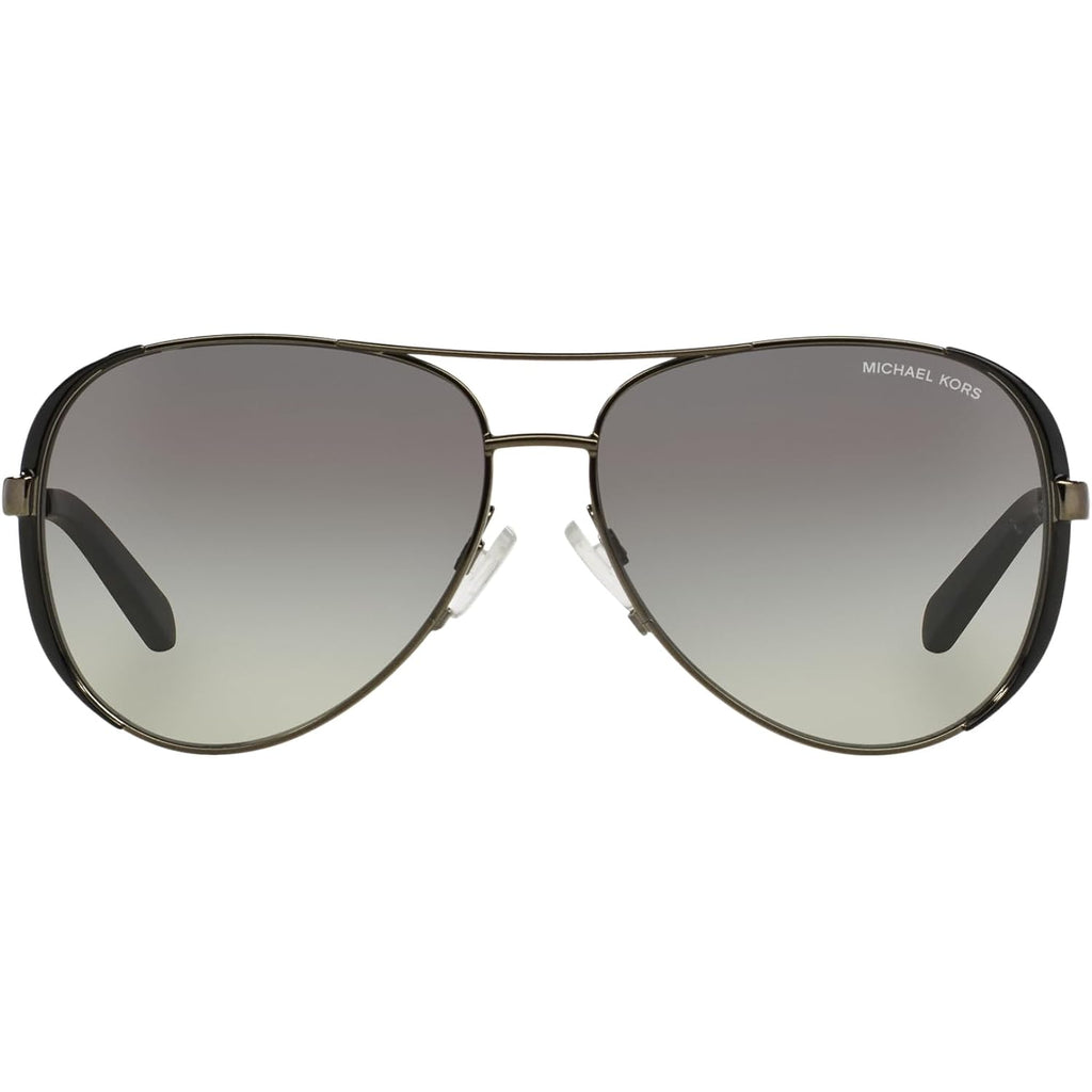 Michael Kors womens Mk5004 Chelsea Aviator Sunglasses Gunmetal/Black/Grey Gradient