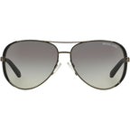 Michael Kors womens Mk5004 Chelsea Aviator Sunglasses Gunmetal/Black/Grey Gradient