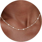 Carffordo Mothers Day Gifts 925 Sterling Silver Necklace Silver Chain Necklace for Women Cuban Link Chain 16K Gold Plated Chain Simple Dainty Necklace for Women Waterproof Trendy Jewelry Gift