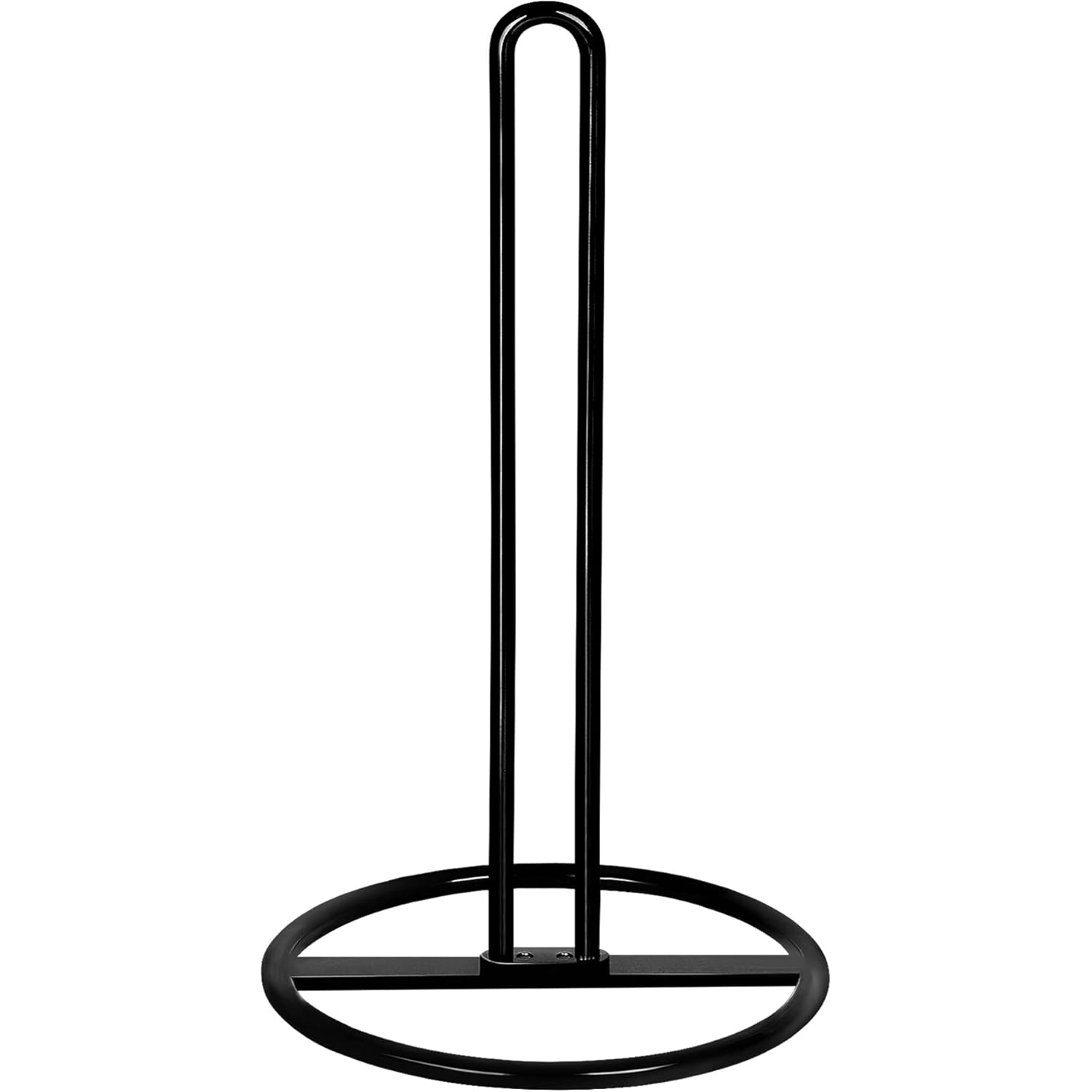 Paper Towel Holder Countertop, OBODING, Kitchen Paper Towel Stand Holder for Kitchen Organization and Storage, Paper Towel Holders for Standard and Large Size Rolls (Black)