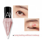 Go Ho Glitter Liquid Eyeliner Colorful Set,5 Colors Metallic Shimmer White Silver Gold Diamond Eye Liner,Glitter Eyeliner Eyeshadow Shine,Waterproof Long Lasting Glow Sparkle Eye Makeup