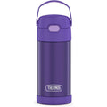 THERMOS FUNTAINER Water Bottle with Straw - 12 Ounce - Kids Stainless Steel Vacuum Insulated Water Bottle with Lid, Violet