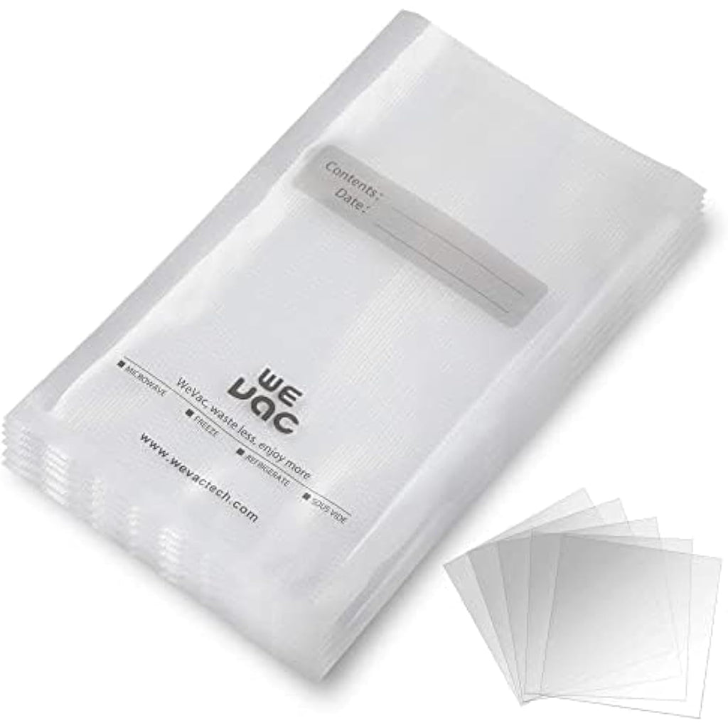 Wevac Vacuum Sealer Bags 100 Quart 8x12 Inch for Food Saver, Seal a Meal, Weston. Commercial Grade, BPA Free, Heavy Duty, Great for vac storage, Meal Prep or Sous Vide