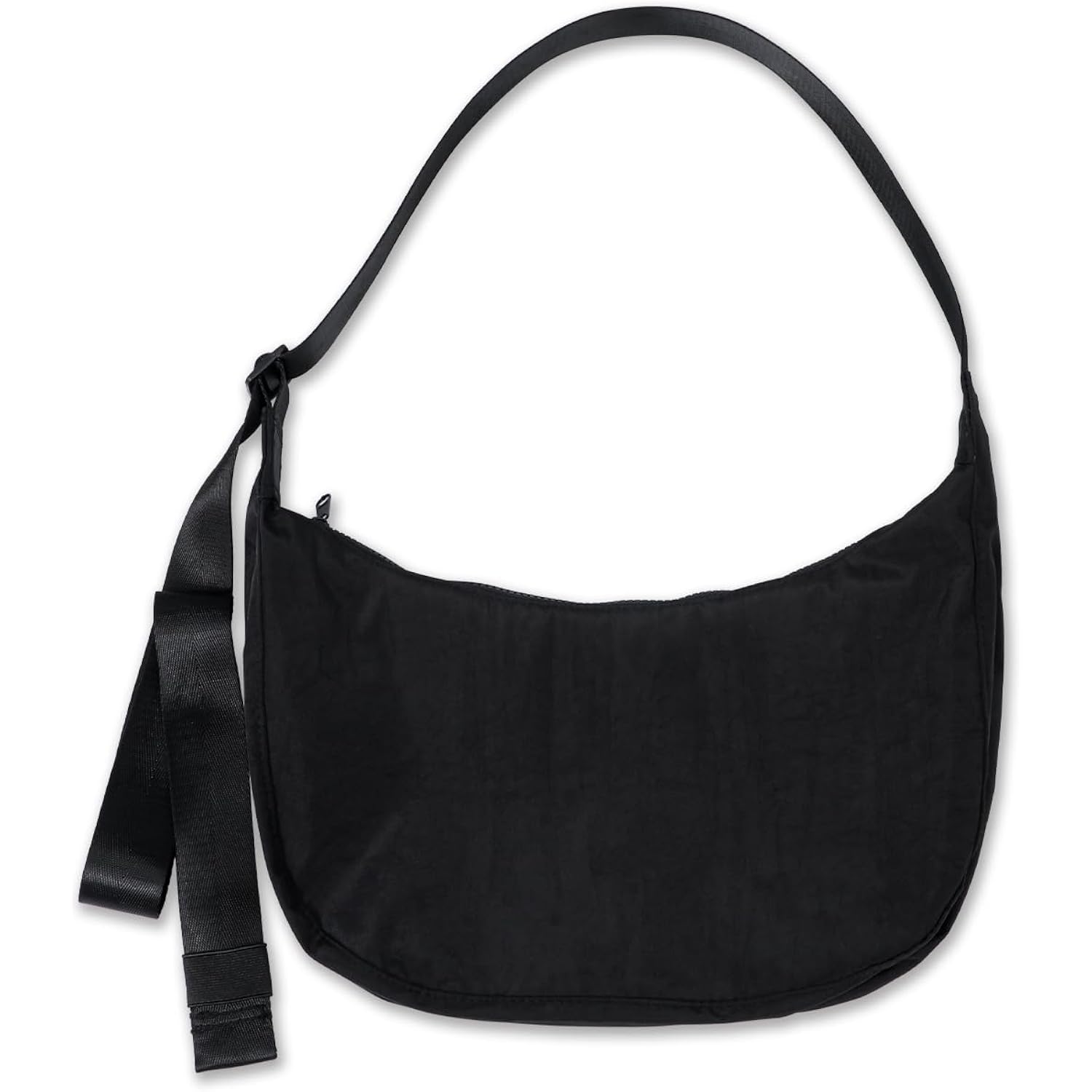 Medium Nylon Crossbody Crescent Bag: Slouchy Style Shoulder Casual With Adjustable Strap
