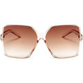 Dollger Oversized Square Sunglasses for Women Big Large Wide Fashion Shades for Men UV Protection Unisex C: Brown Frame Brown Lens