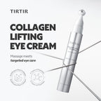 Tirtir Collagen Lifting Eye Cream - Roller Applicator, Wrinkle Spot Treatment, Revitalizing Moisturizer,Tightening Under Eye For Wrinkles,Fine Lines, Under Eye Bags, Lift Treatment For Men & Women
