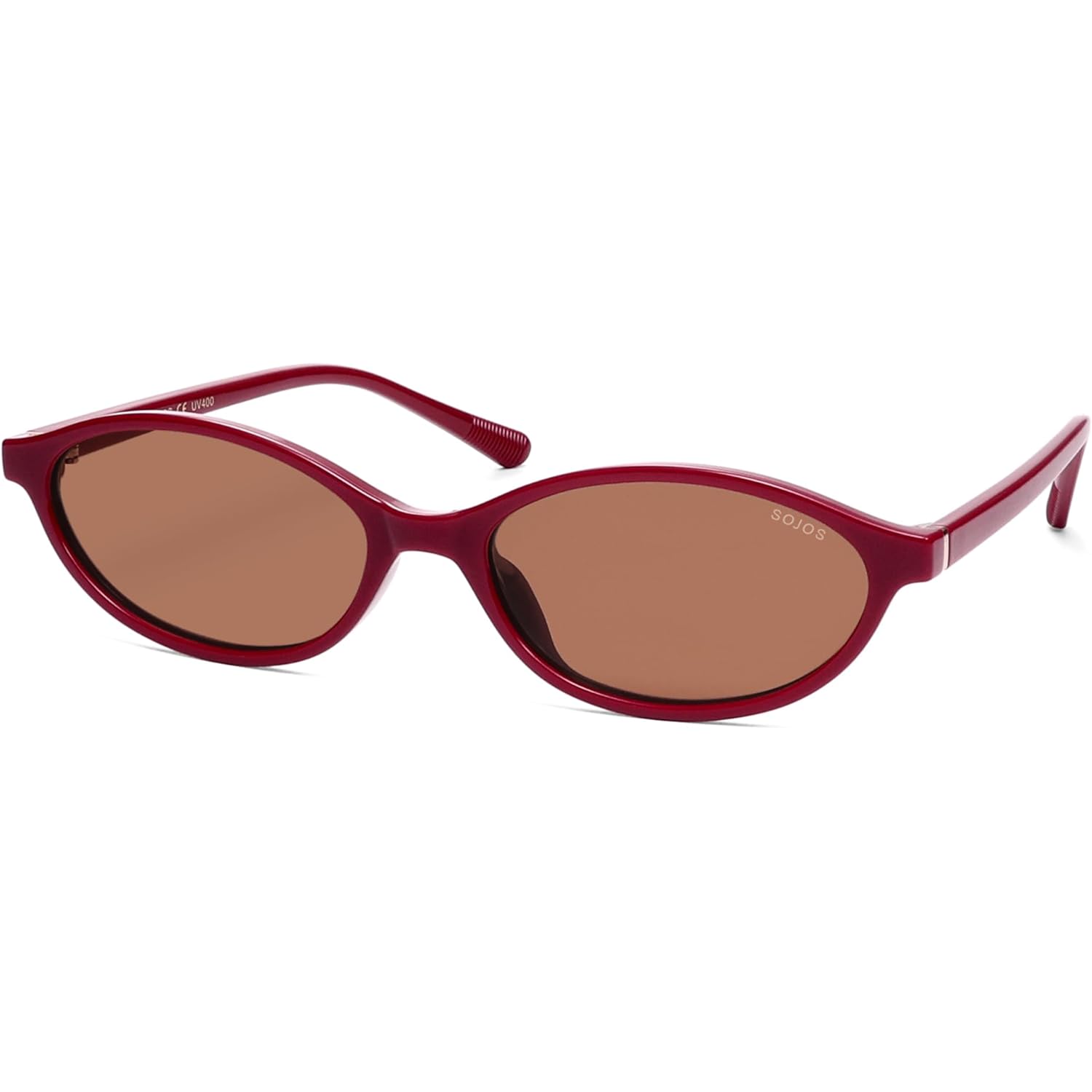 SOJOS TR90 Ultra Light Flexible Sunglasses for Women Retro Oval Polarized Cat Eye Vintage Shades UV400 Protection Comfort Fit