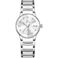 Olevs Women'S Watch Small Face Slim Ceramic And Stainless Steel Bracelet Luxury Diamond Accents Elegant Ladies Dress Wrist Watch Waterproof Luminous Quartz Jewelry Watches Gift For Women