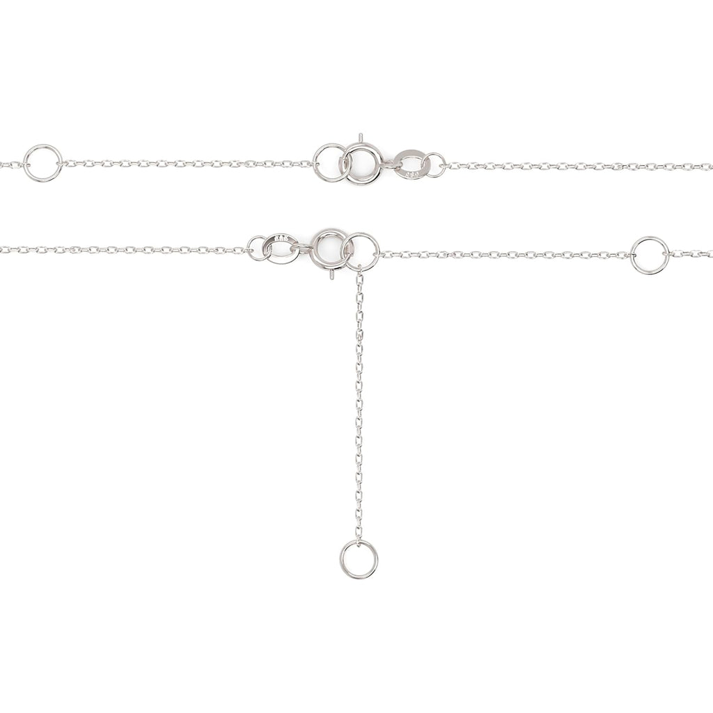 Minimalist Diamond Necklace for Women - Handmade 14k Solid Gold Necklace with Bright 0.025ct Diamonds, Dainty Shimmer Chain, Available in Various Lengths, Suitable for Women