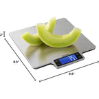 Taylor 22Lb Ultra-Precise Digital Stainless Steel Household Kitchen Scale, One, Silver