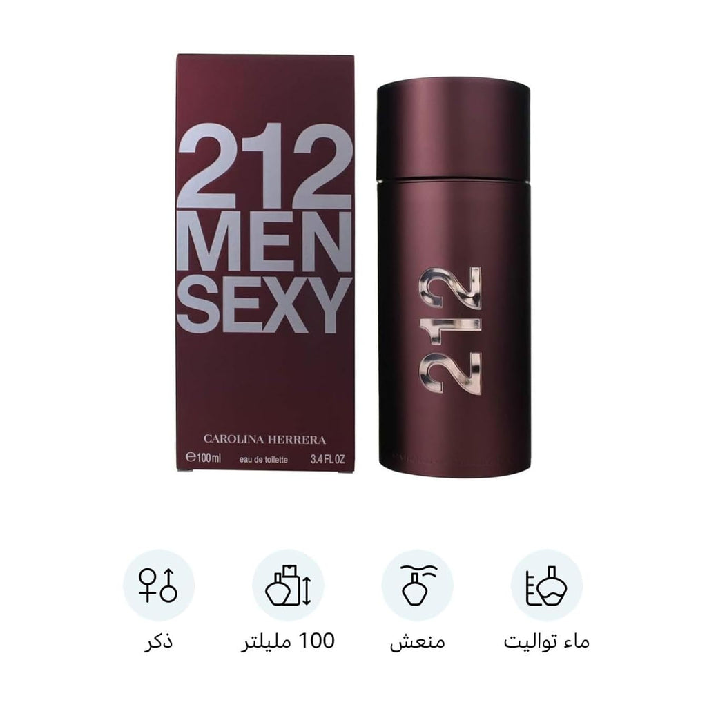212 Sexy by Carolina Herrera For Men. Eau De Toilette Spray , 100ml/3.4 Ounce