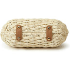 Women Straw Shoulder Handbag Natural Summer Beach Tote Bag Soft Bell Purse Straw Hobo Crossbody Bag 2026