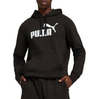 Puma Mens Essentials No. 1 Logo Hoodie Casual Outerwear Casual - Black