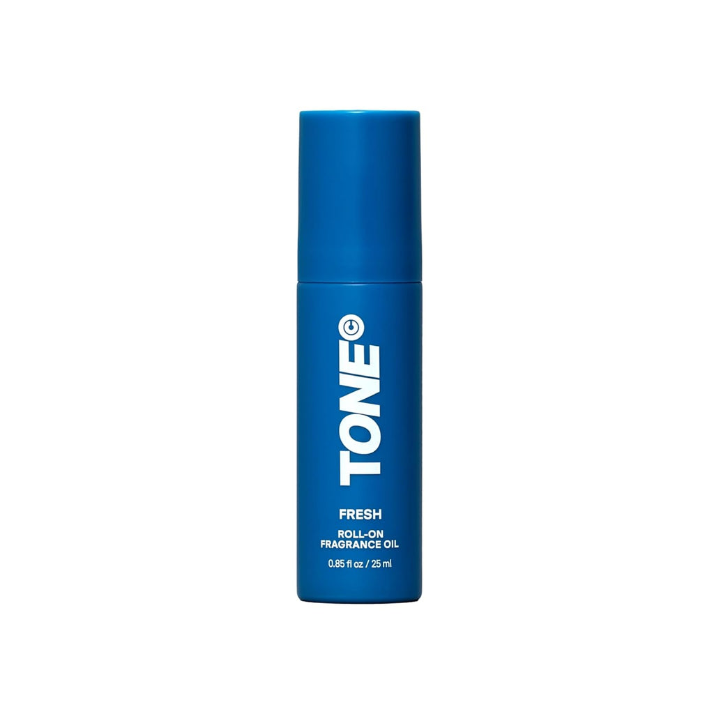 TONE Roll-on Fragrance Oil for Men, Fresh, Fragrance Oil with Notes of Amber, Bergamot, and Jasmine, 0.85 fl oz