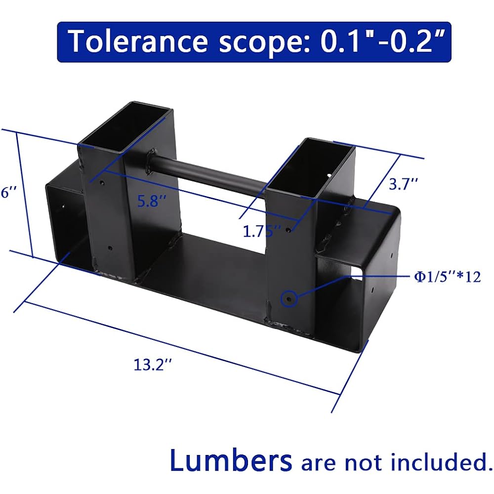 Mofeez Outdoor Firewood Log Storage Rack Bracket Kit,Fireplace Wood Storage Holder-Adjustable To Any Length