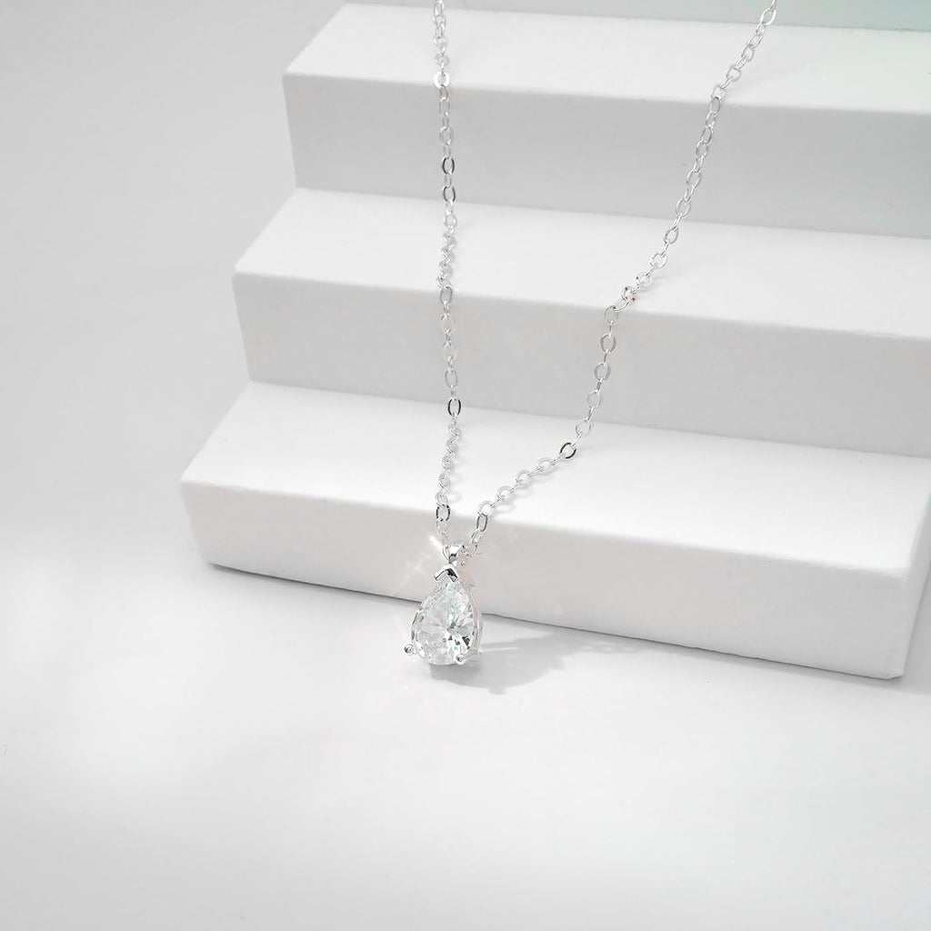 Gold Necklace for Women 14K Gold Plated Dainty Pendant Chain Puffy Heart Italian Horn Radiant Sun Compass CZ Teardrop Bow Charm Trendy Jewelry Gift