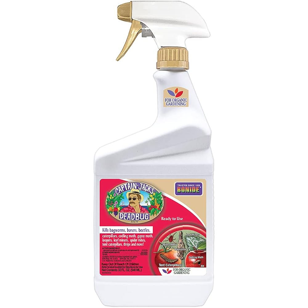 Bonide Captain Jack'S Deadbug Brew Ready-To-Use Spray, 32 Oz Outdoor Insecticide And Mite Killer For Organic Gardening | Ready-To-Use Spray, Outdoor, Mite Killer, For Organic Gardening